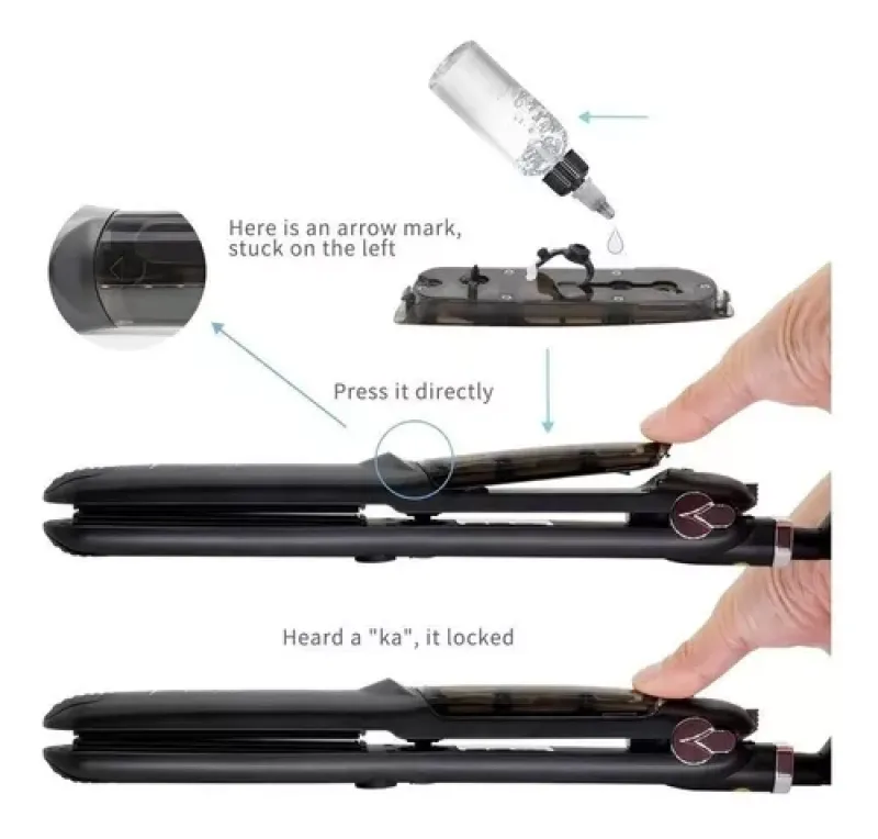 Comprar Plancha De Infusion Profesional A Vapor en Electroshopy - Ángulo 2